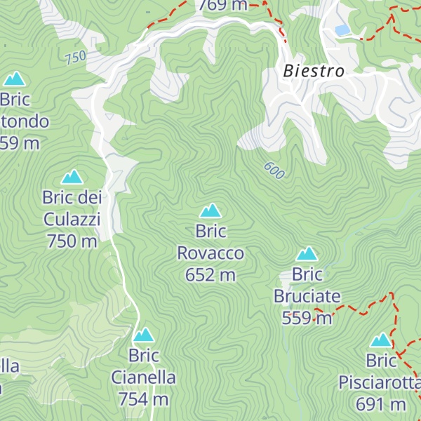 Map of Bric Rovacco