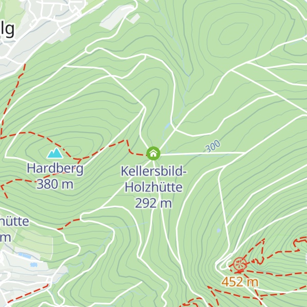 Map of Kellersbild-Holzhütte