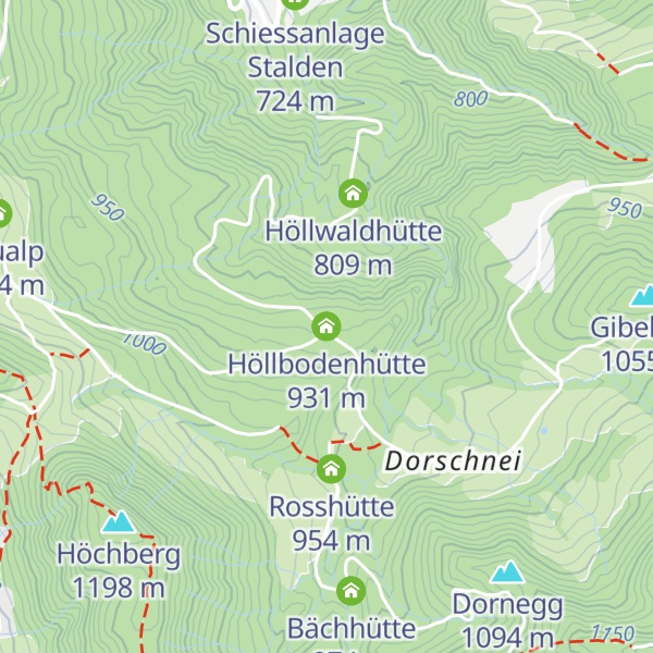 Map of Höllbodenhütte