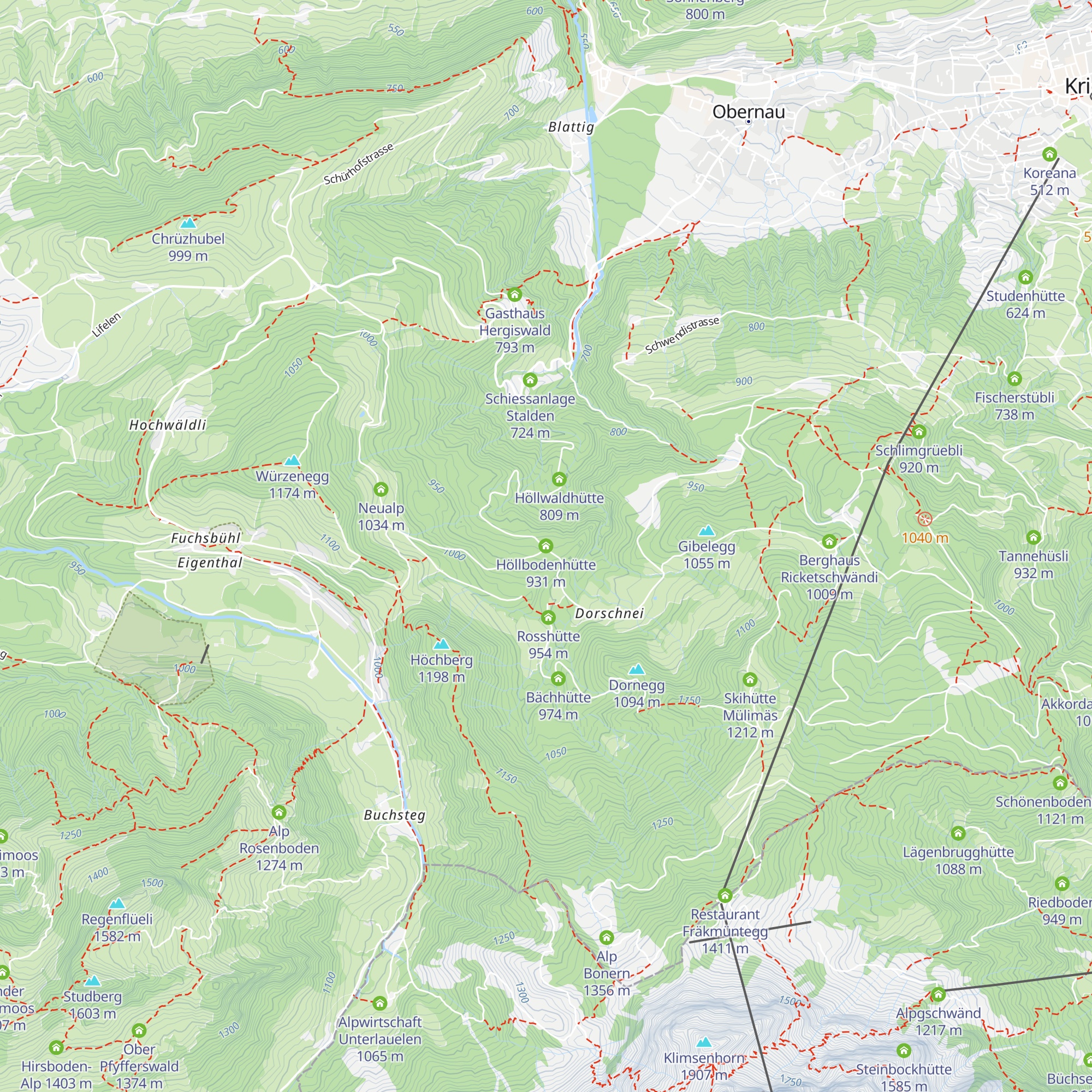 Höllbodenhütte map