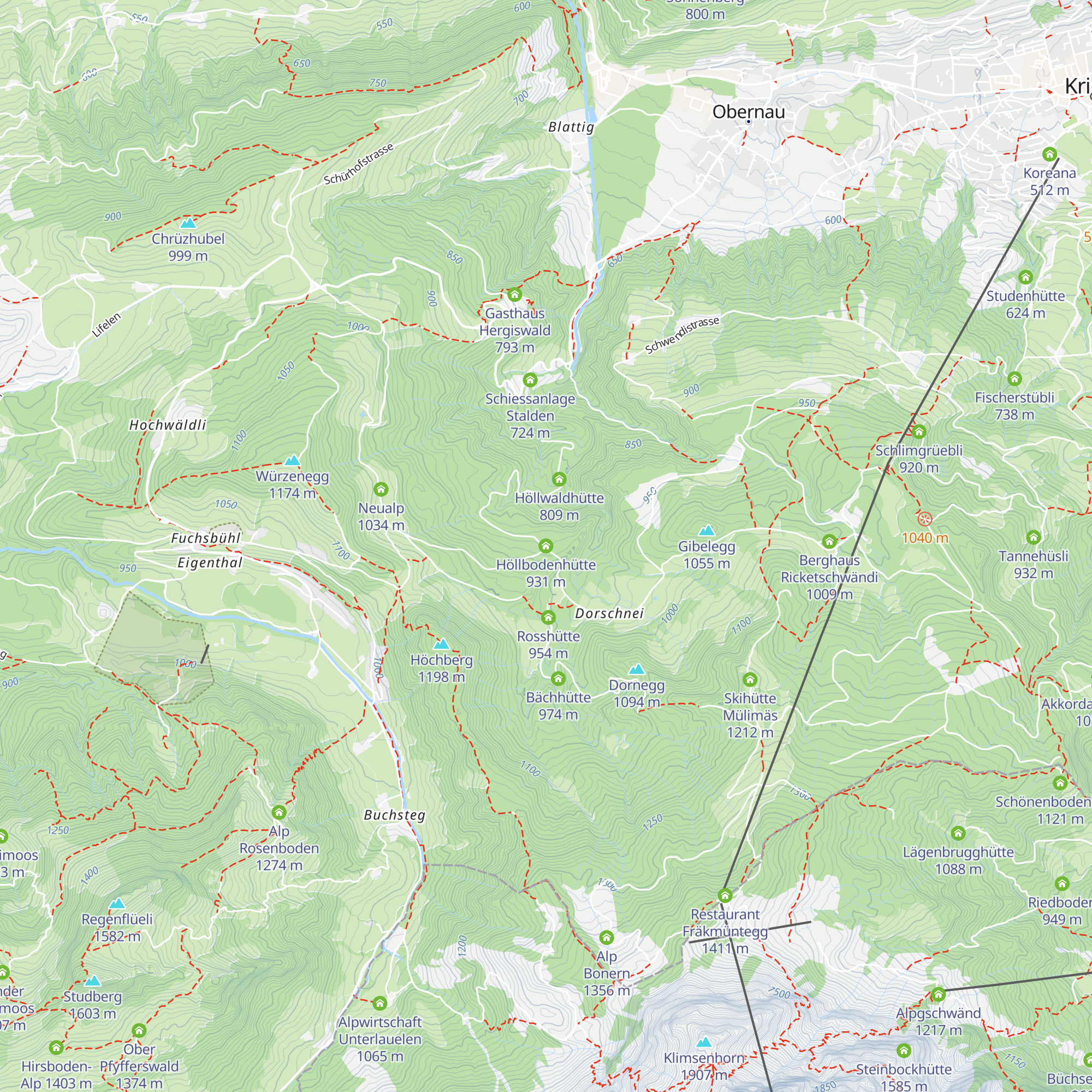 Höllbodenhütte map