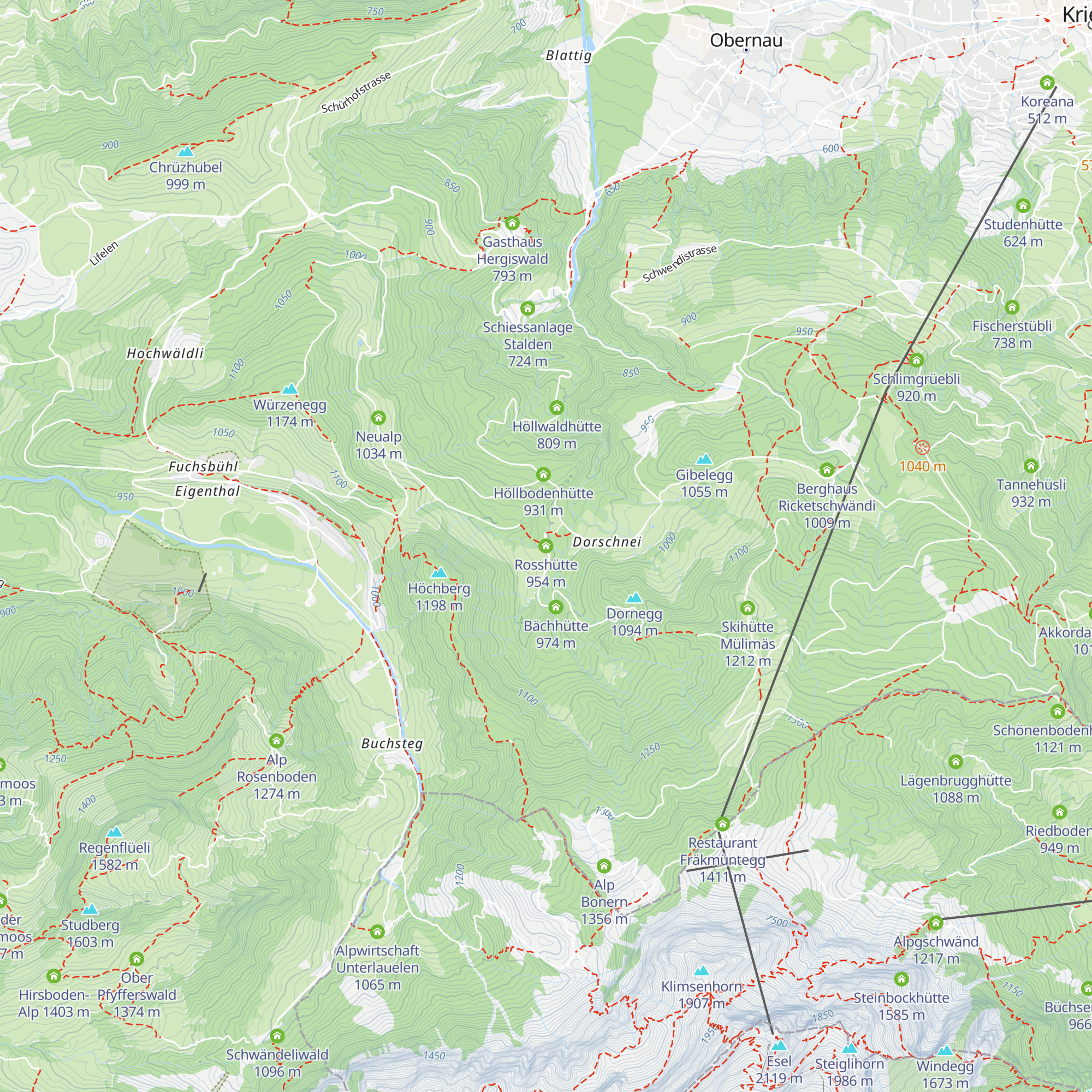 Rosshütte map