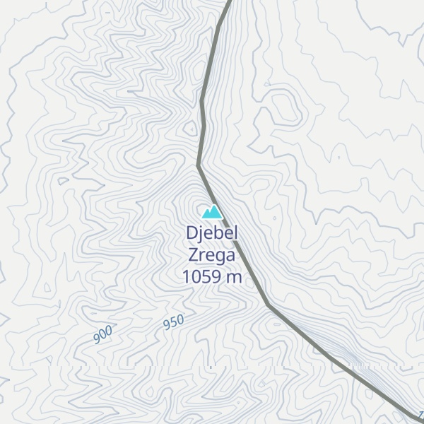 Map of Djebel Zrega