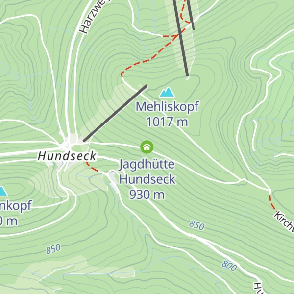 Map of Jagdhütte Hundseck