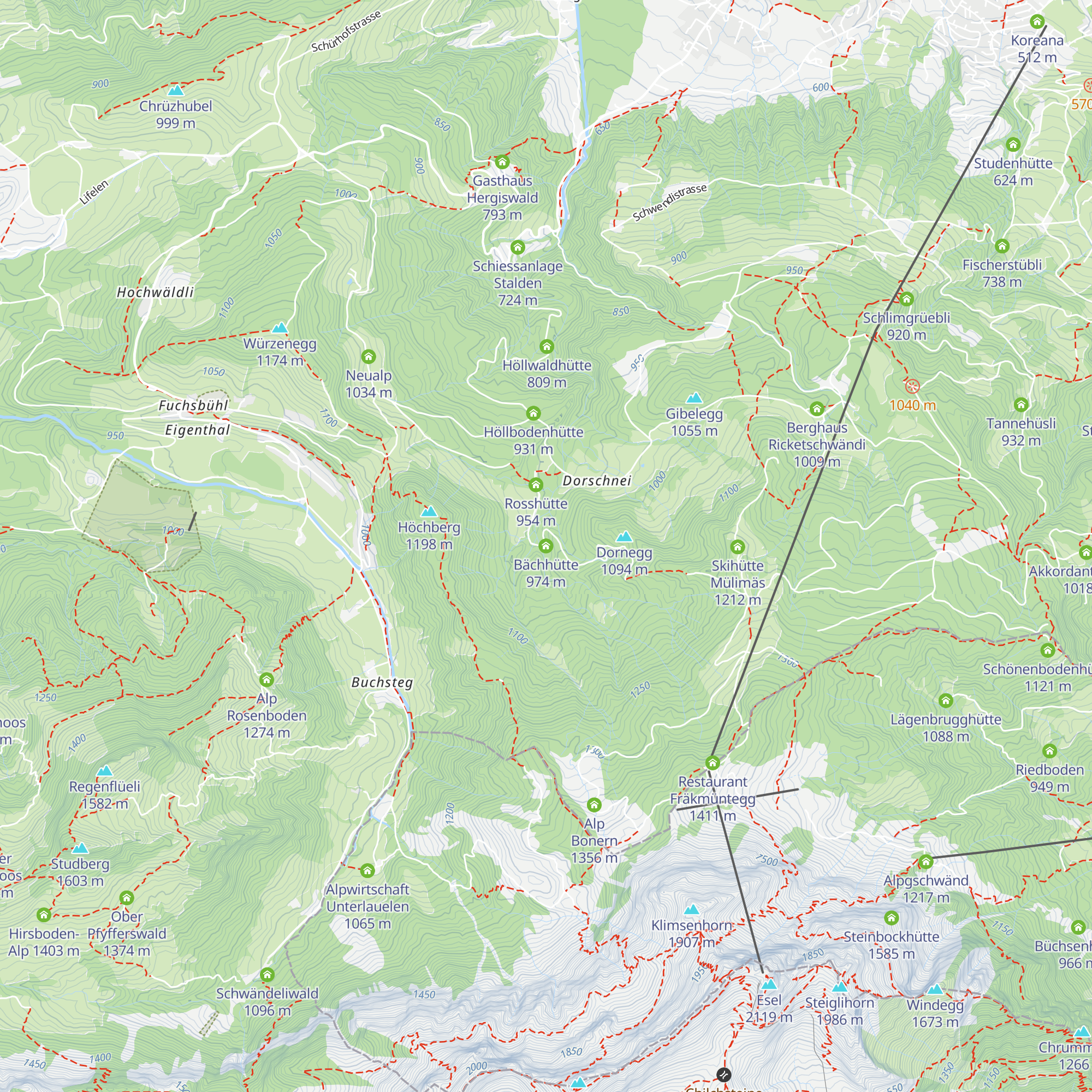 Bächhütte map