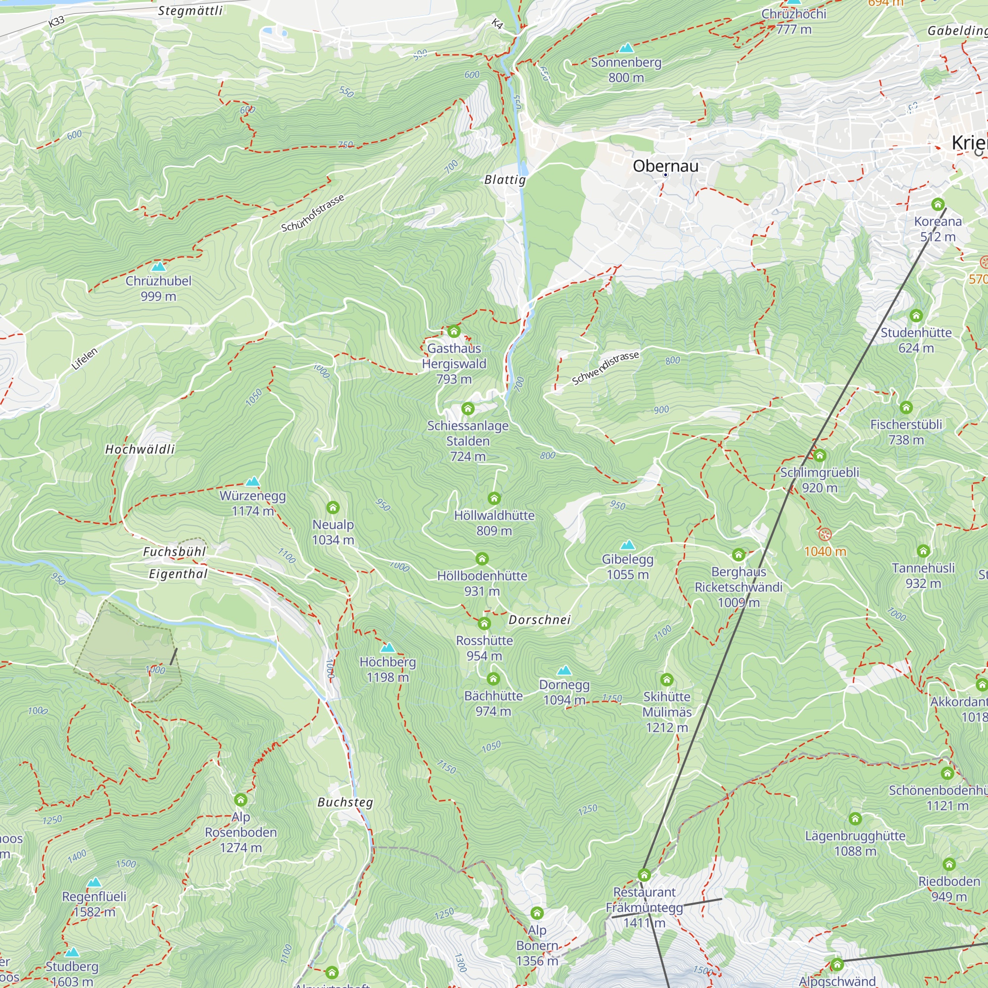 Höllhütte map