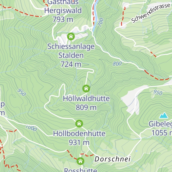 Map of Höllhütte