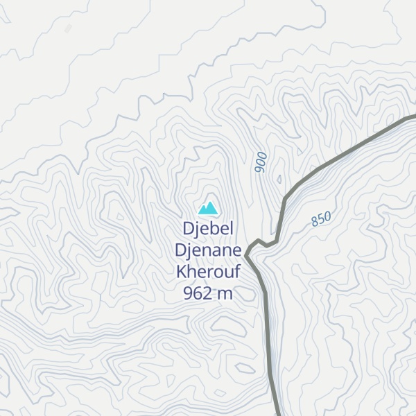 Map of Djebel Djenane Kherouf