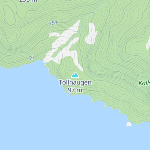 Map of Tollhaugen