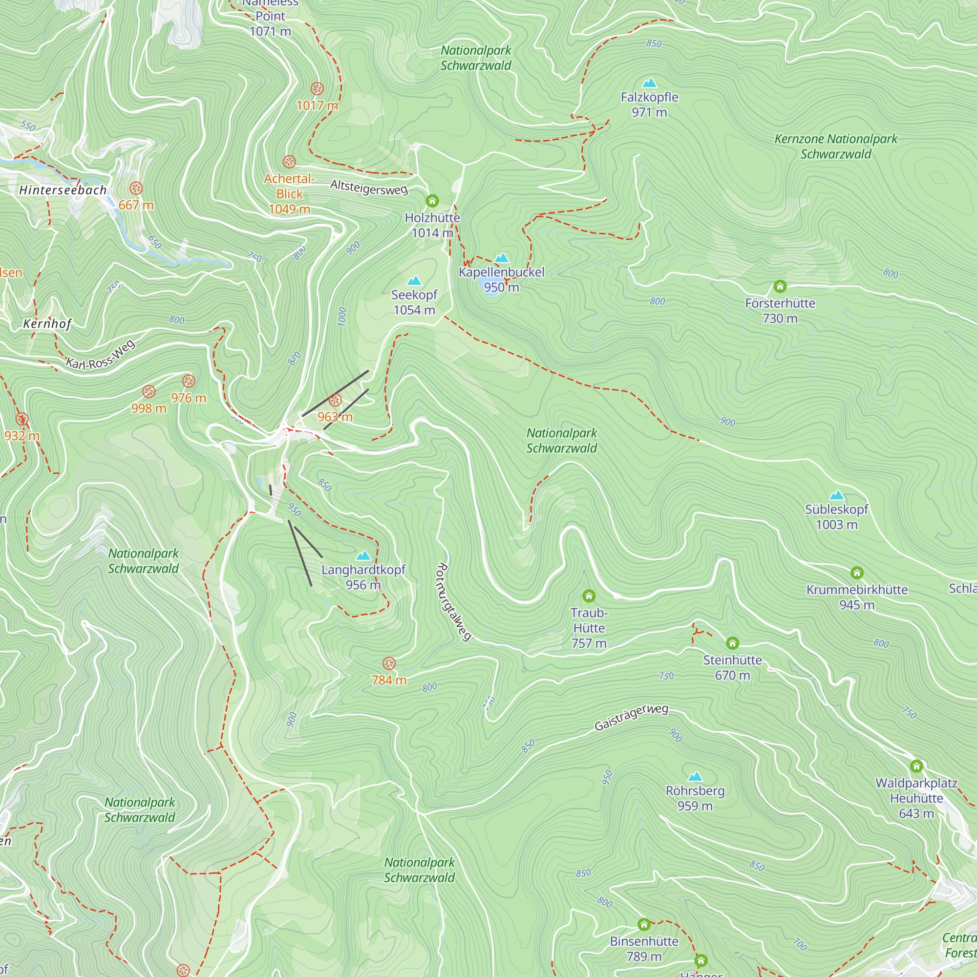 Euting-Hütte map