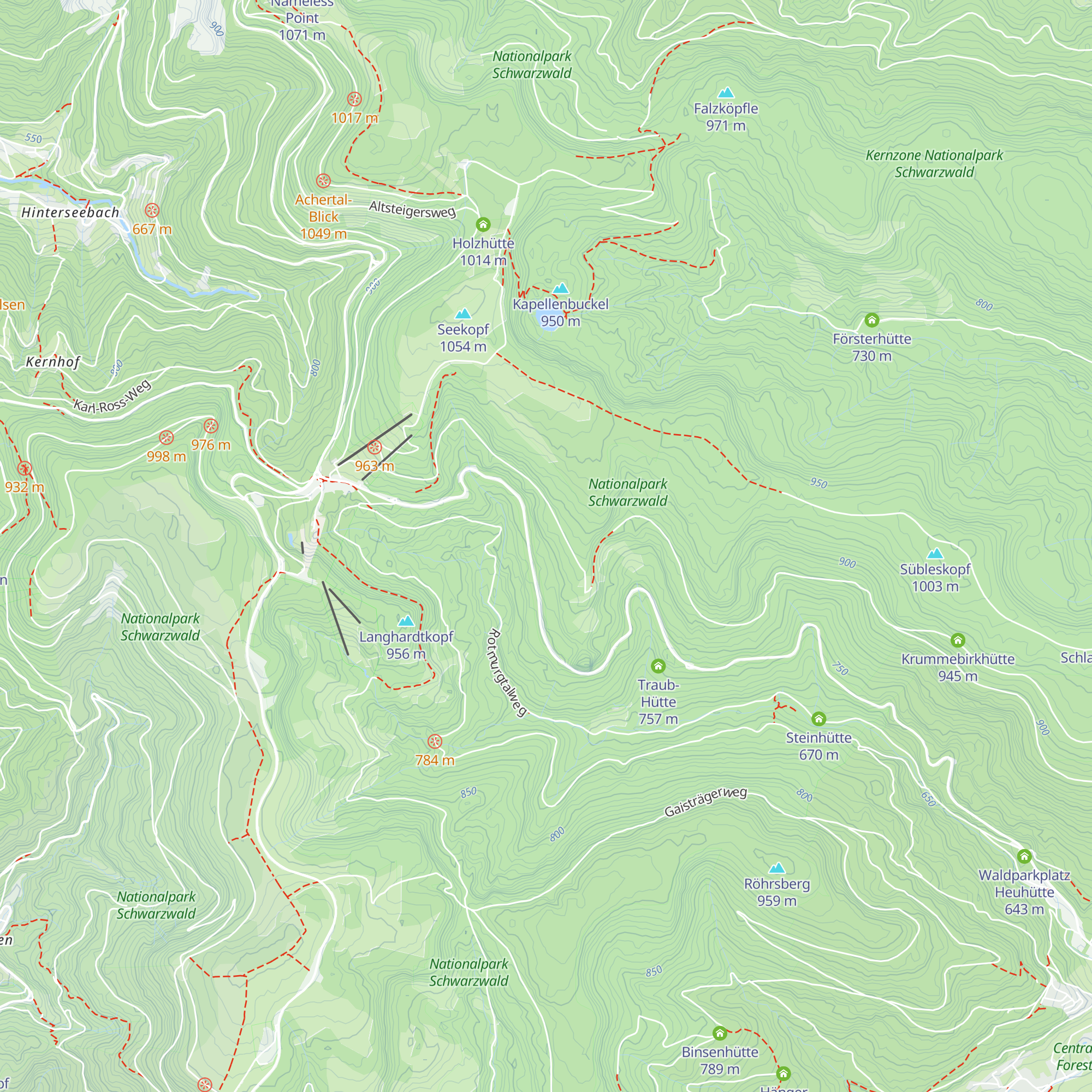 Euting-Hütte map