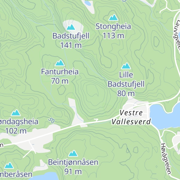 Map of Skjærefjellet