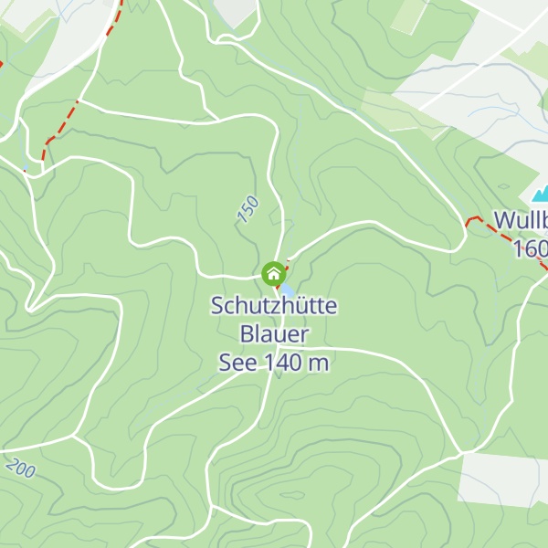 Map of Schutzhütte Blauer See