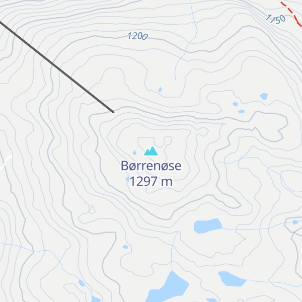 Map of Børrenøse