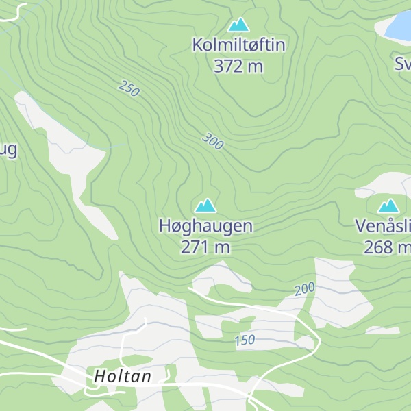 Map of Høghaugen