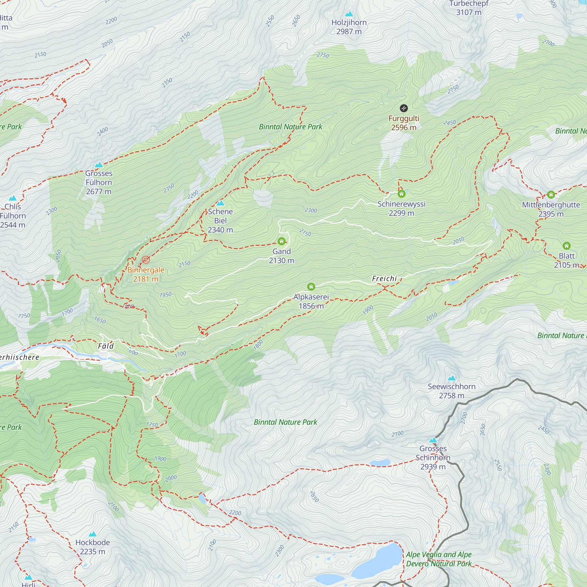 Brunnebielhütte map
