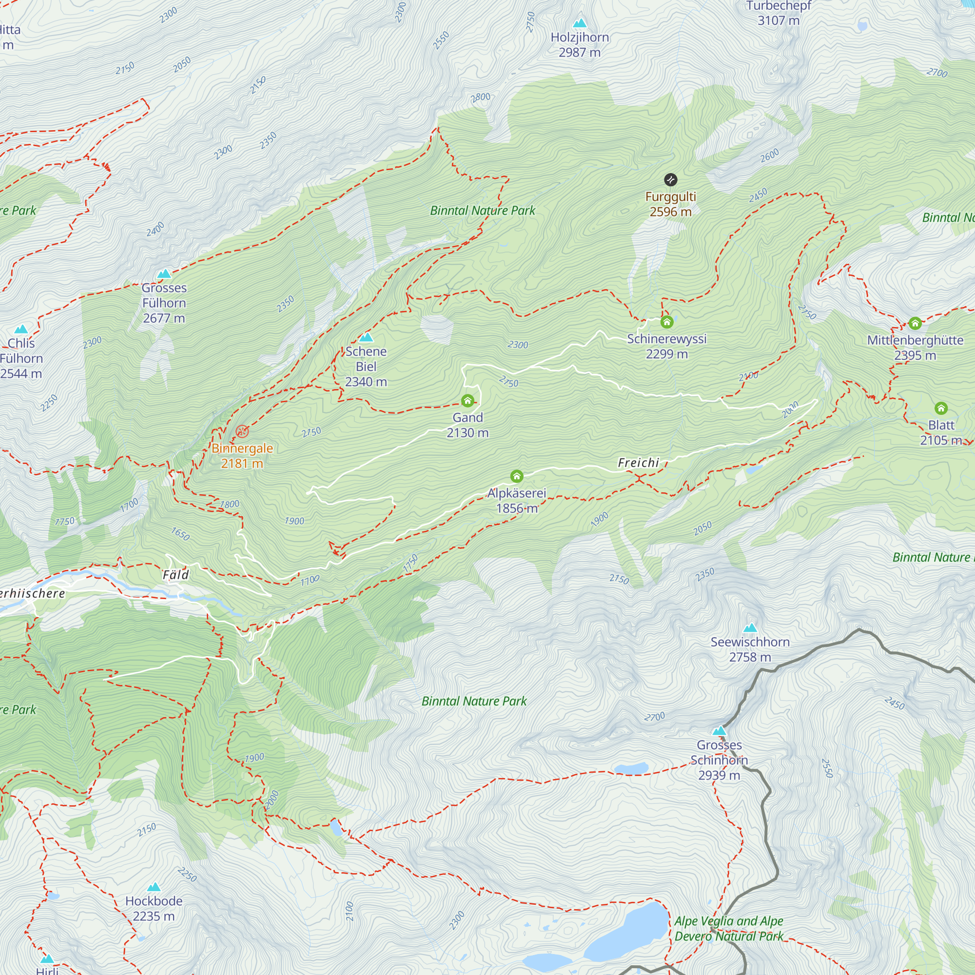 Brunnebielhütte map