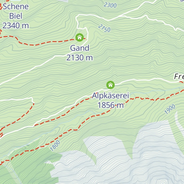 Map of Brunnebielhütte