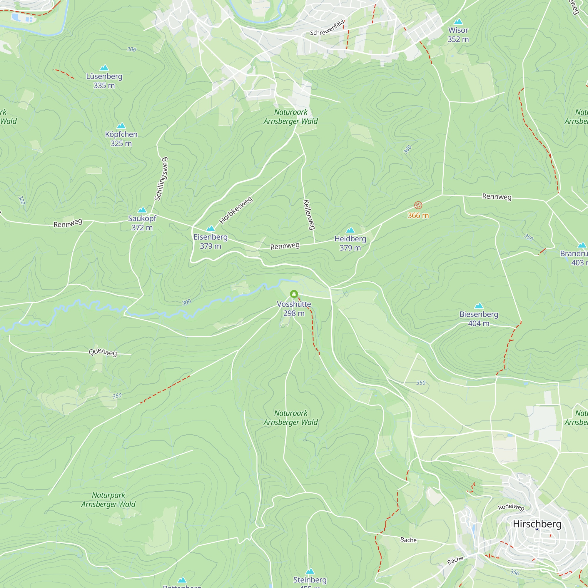 Vosshütte map
