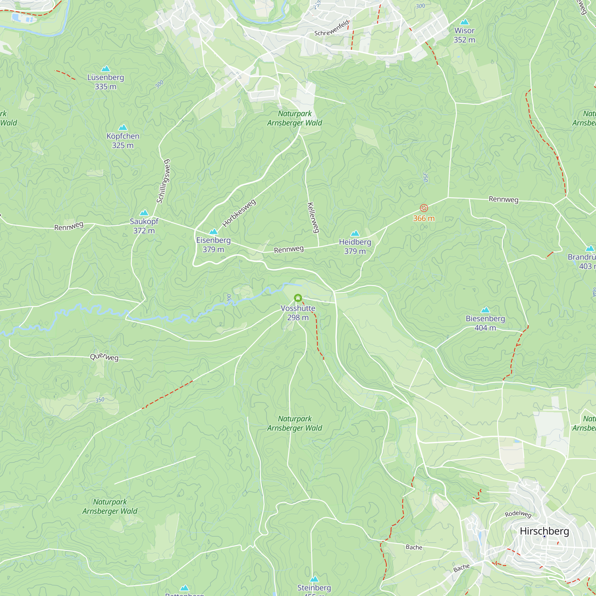 Vosshütte map