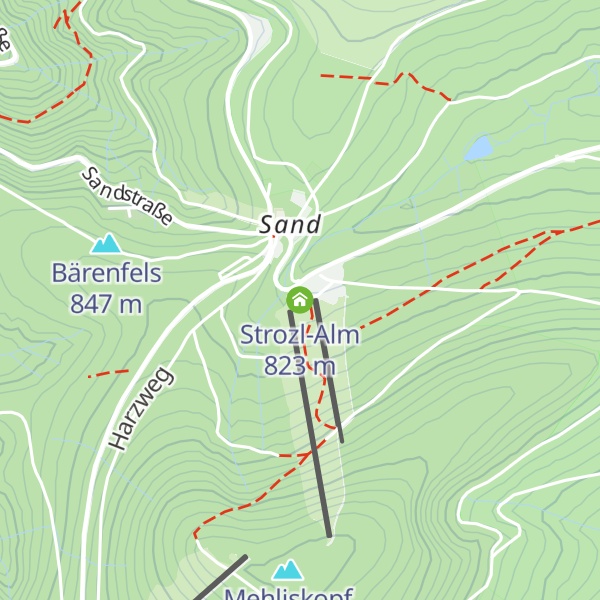 Map of Strozl-Alm