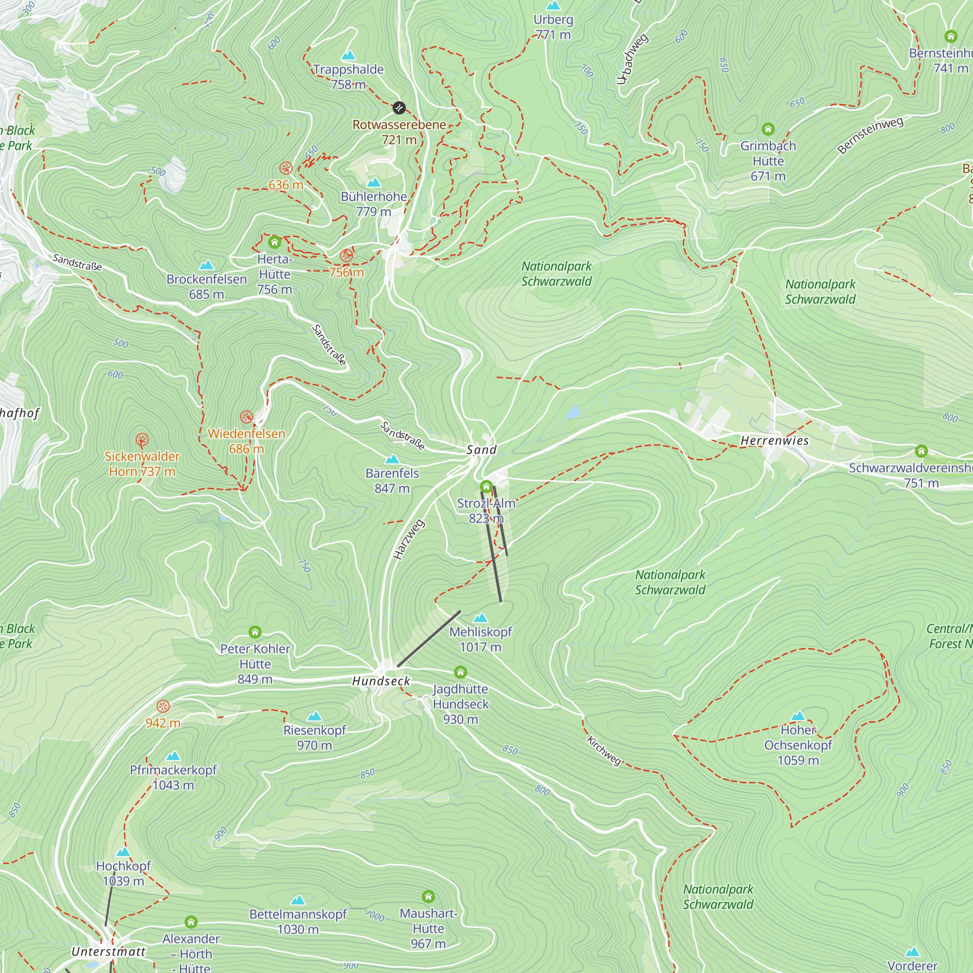 Strozl-Alm map