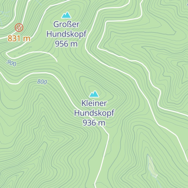 Map of Kleiner Hundskopf