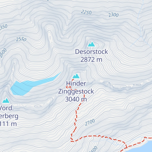 Map of Hinder Zinggestock
