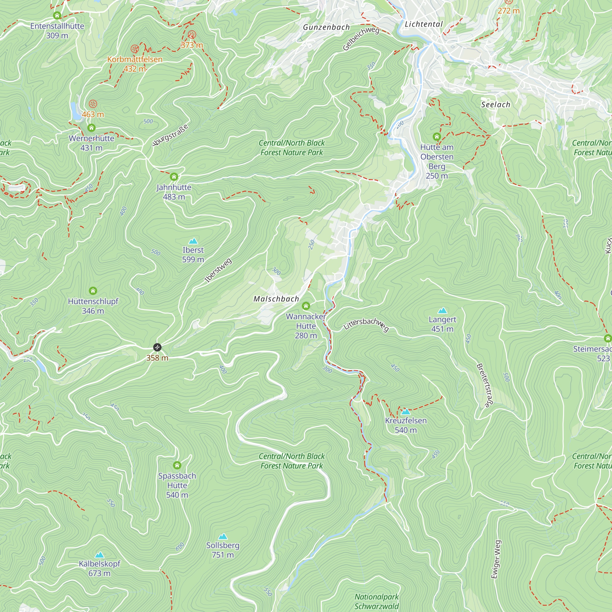 Wannacker Hütte map