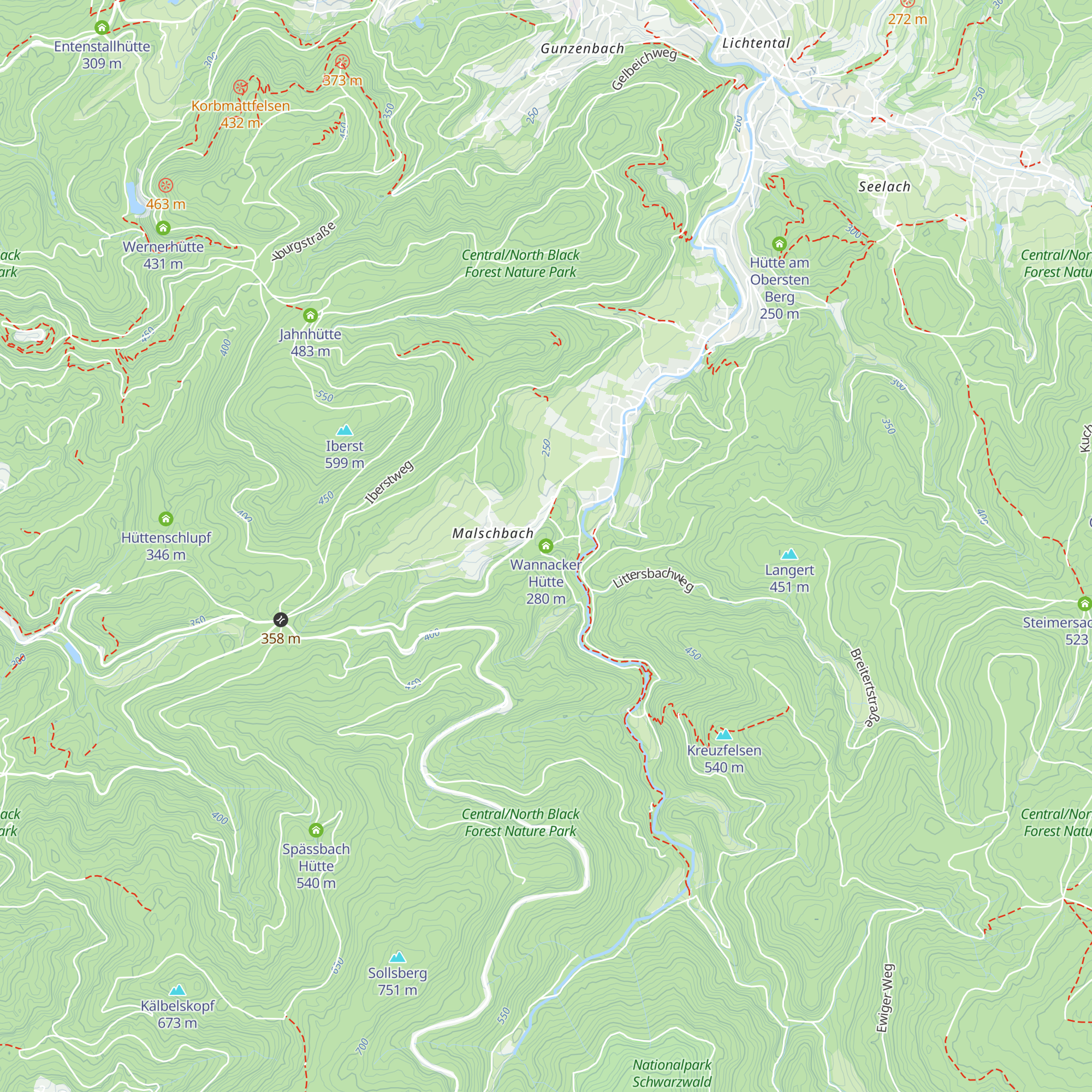 Wannacker Hütte map