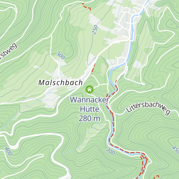Map of Wannacker Hütte