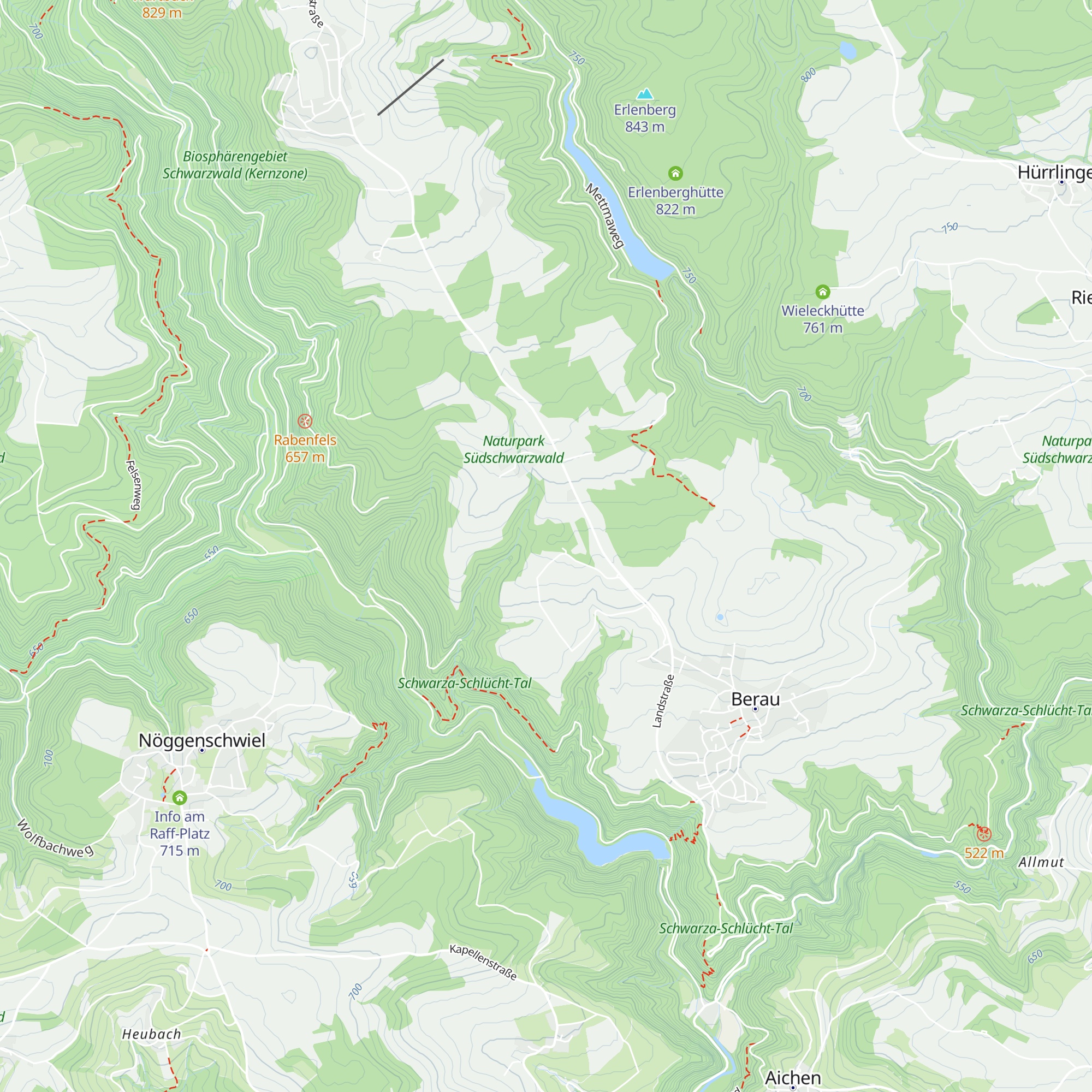 Bruckenholzhütte map