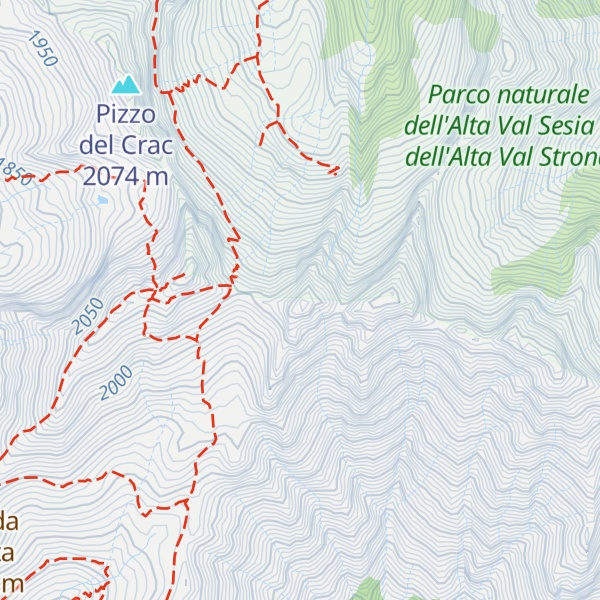 Map of Cima dei Rossi