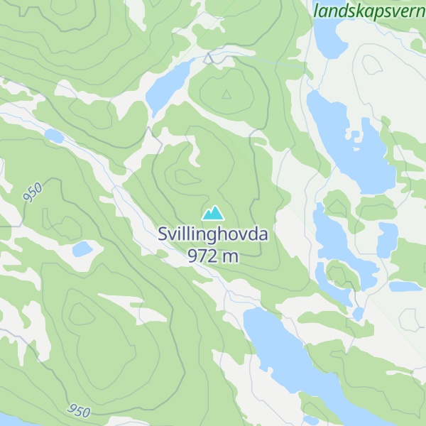 Map of Svillinghovda