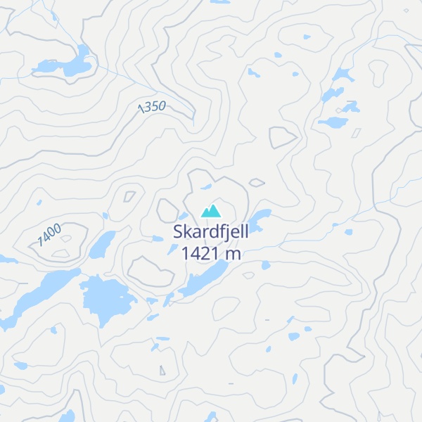 Map of Skardfjell