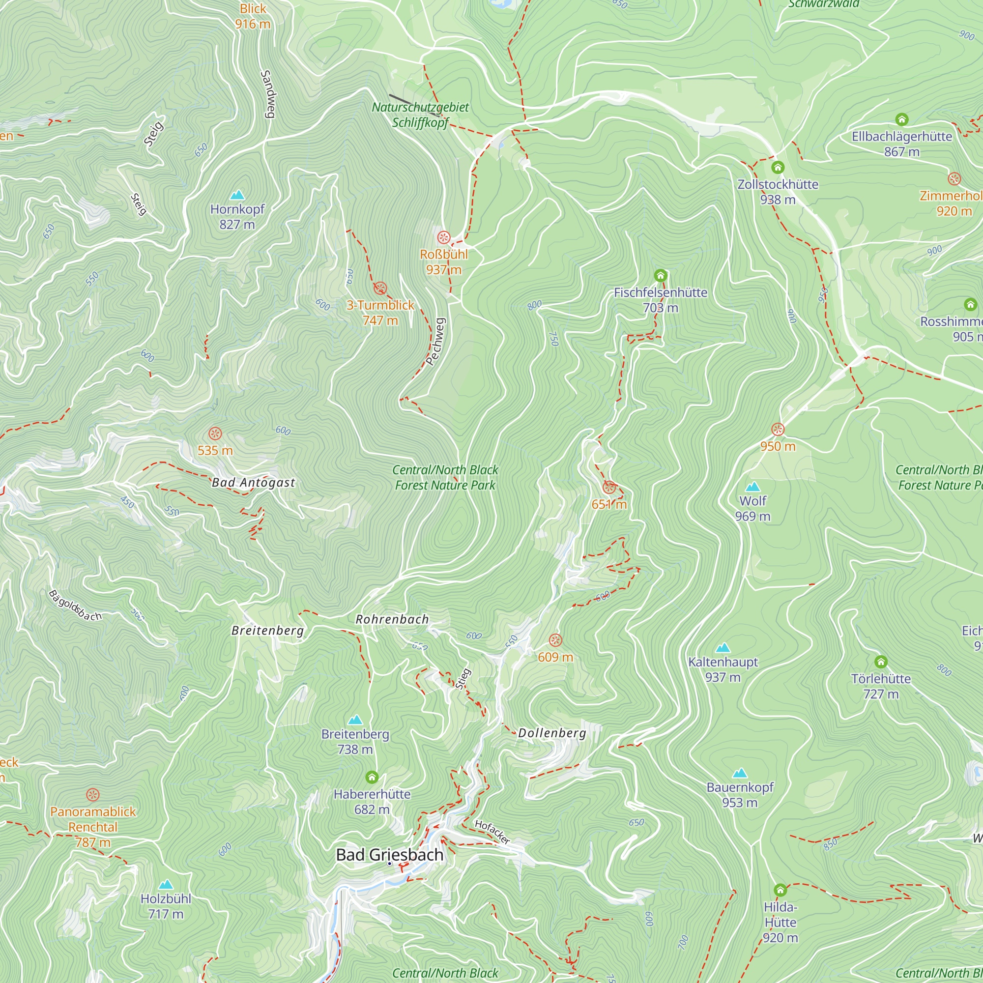 Brandhütte map