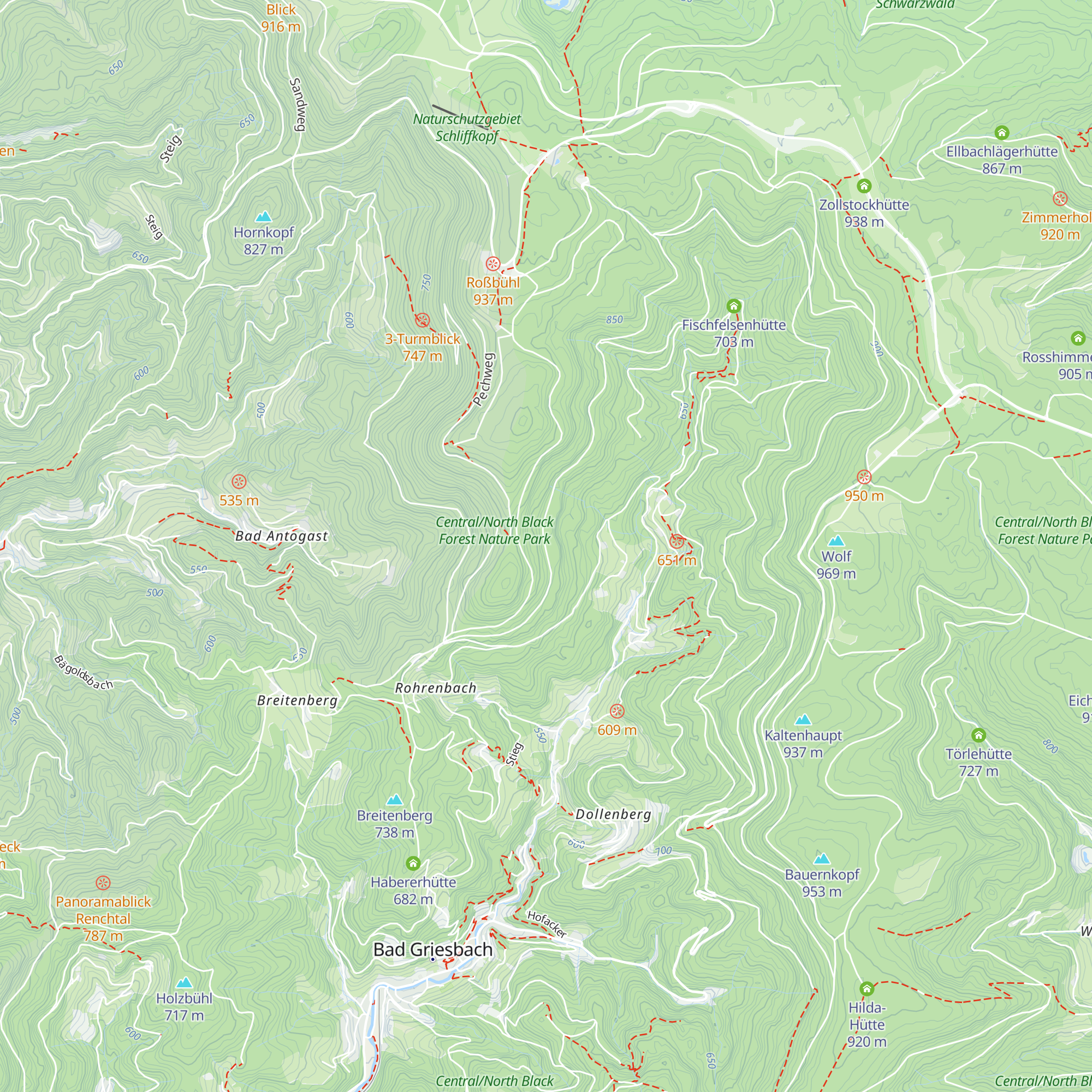 Brandhütte map