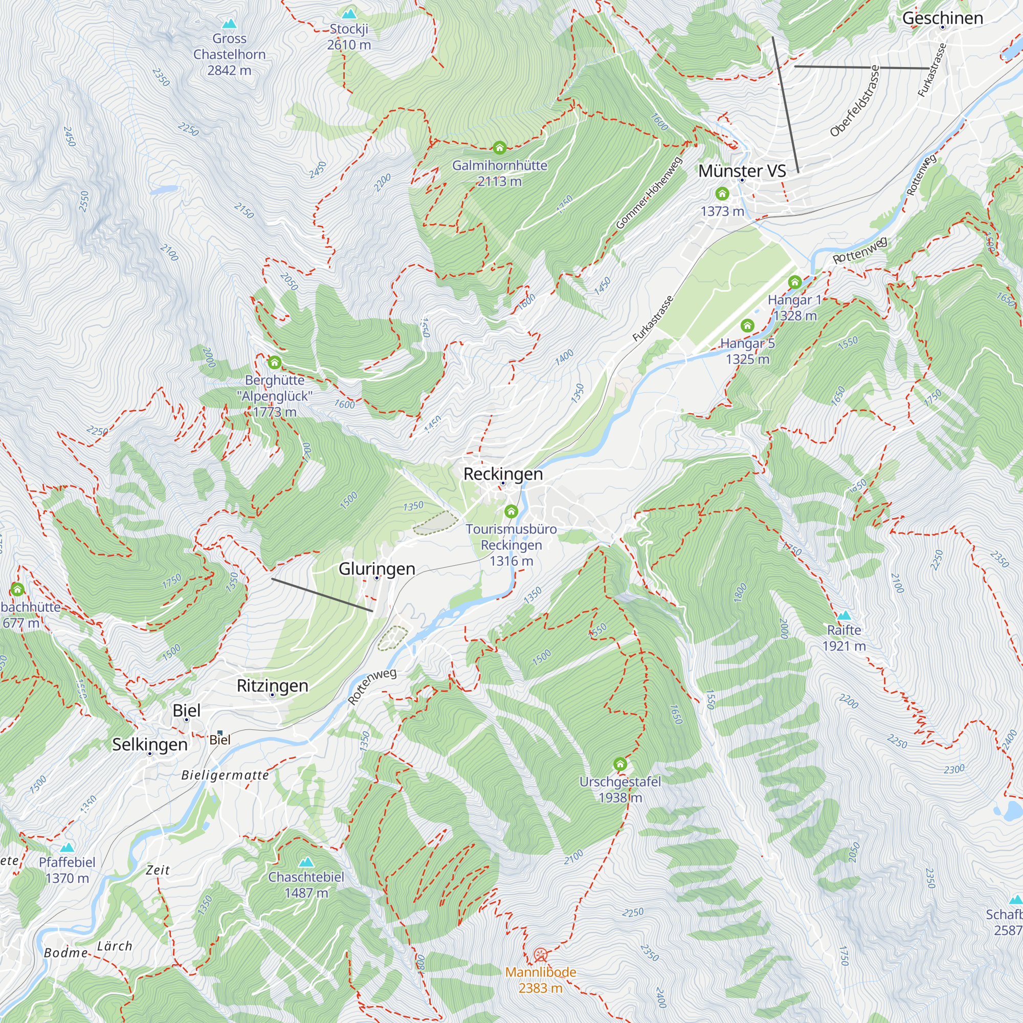 Tourismusbüro Reckingen map