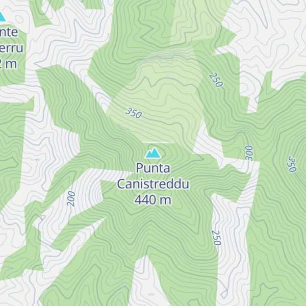 Map of Punta Canistreddu