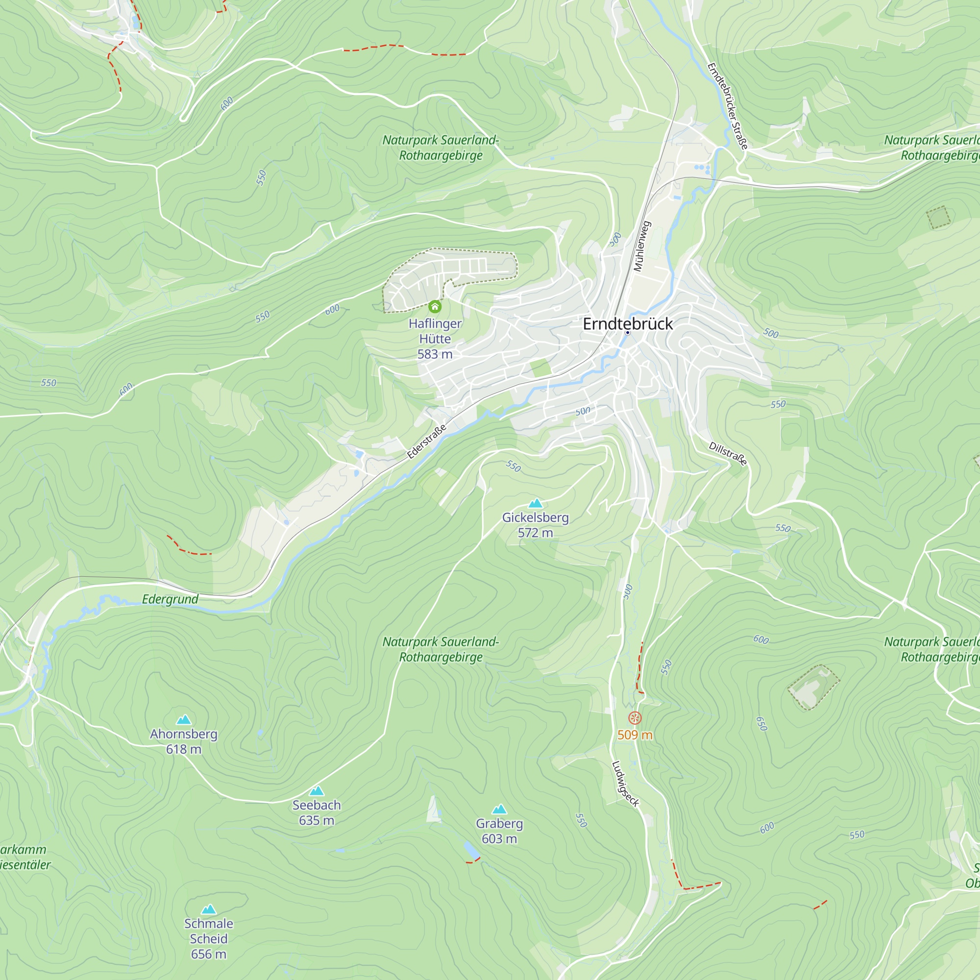 Skihütte TuS Erndtebrück map
