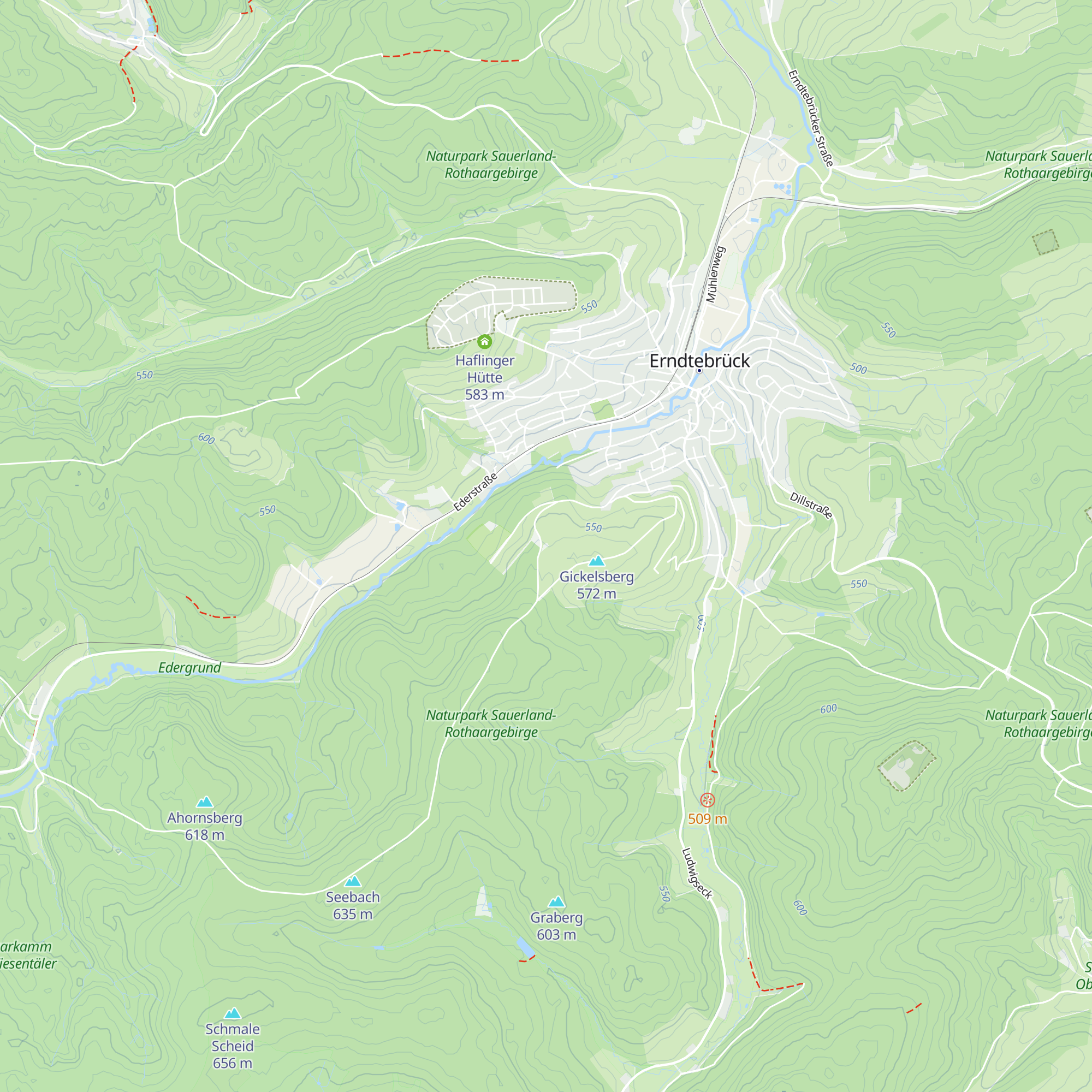 Skihütte TuS Erndtebrück map