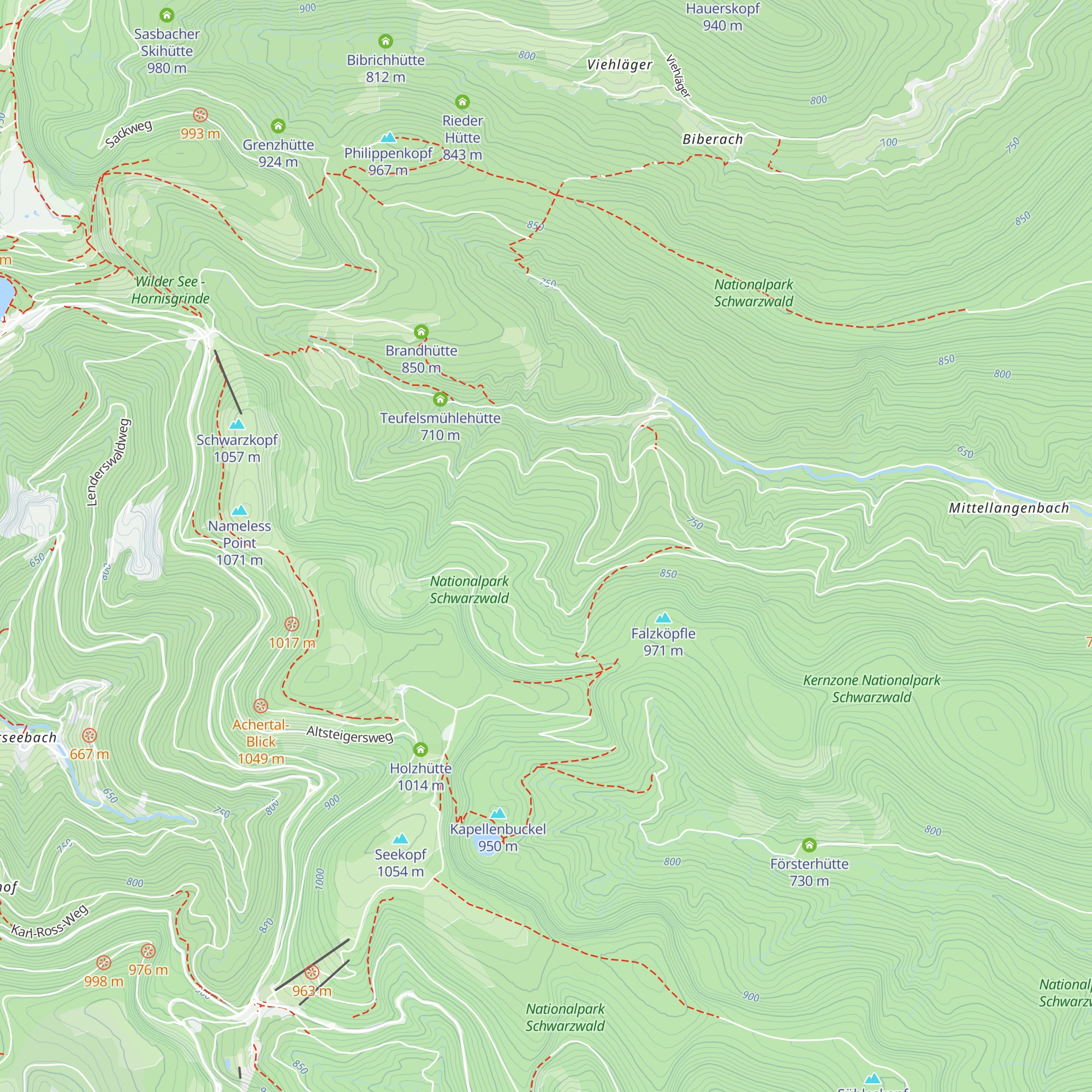 Woteshütte map