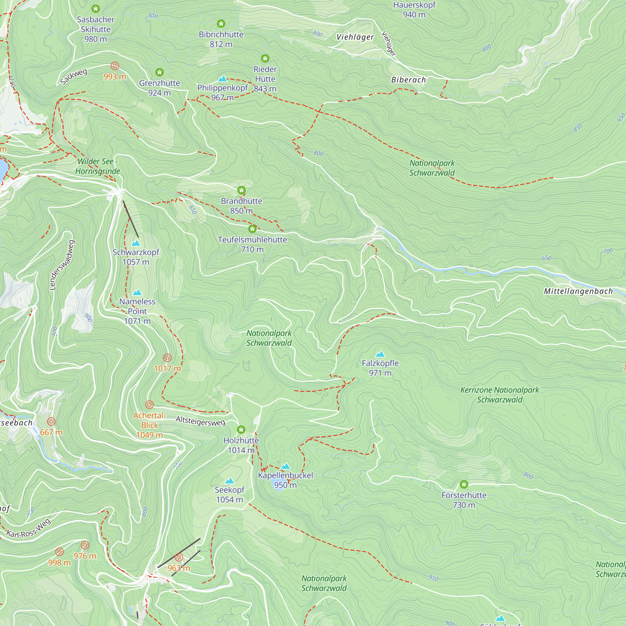 Woteshütte map