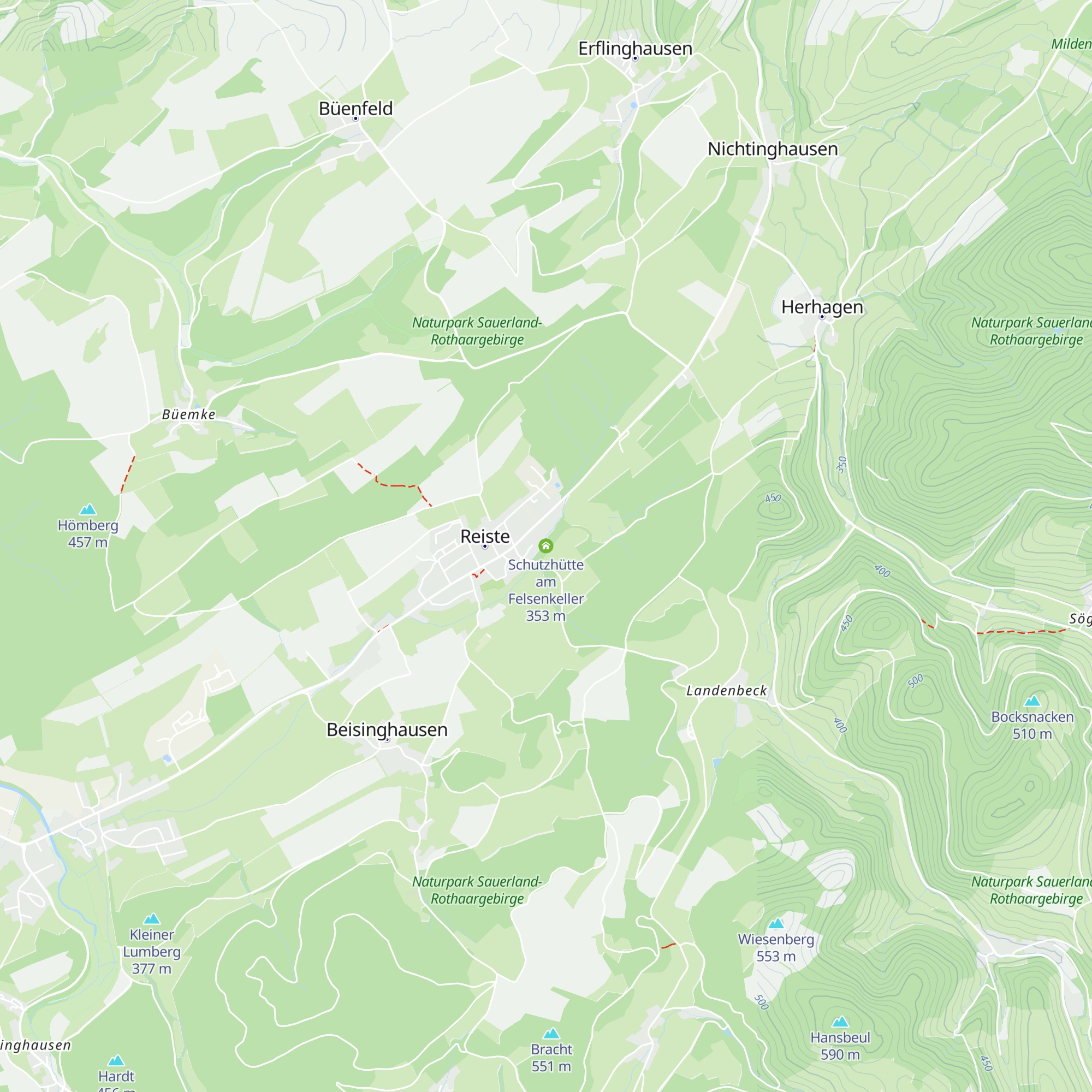 Schutzhütte am Felsenkeller map