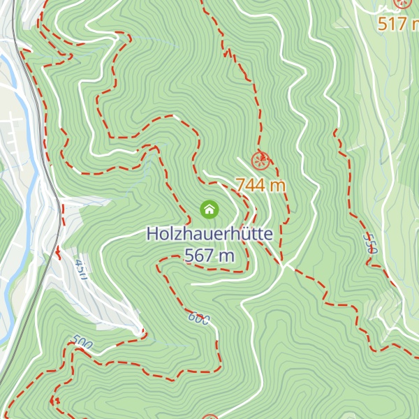 Map of Holzhauerhütte