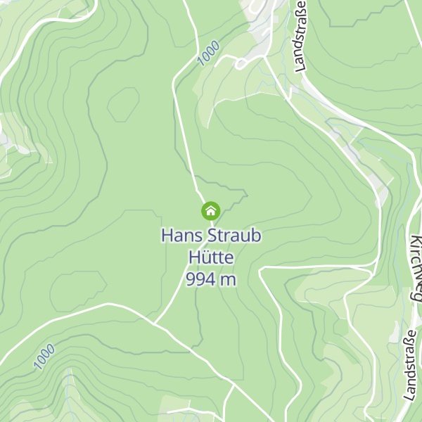 Map of Hans Straub Hütte
