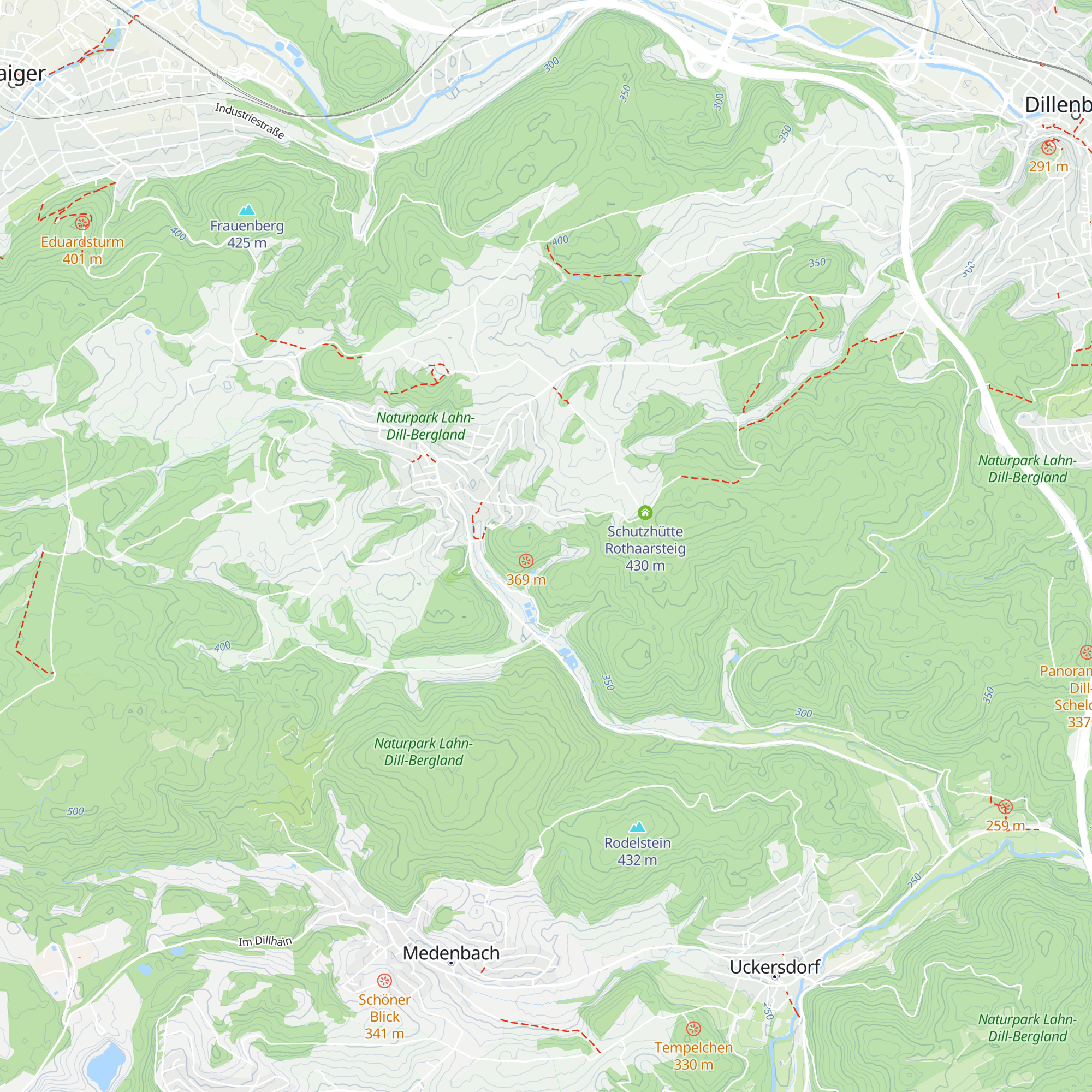 Oranienhütte map