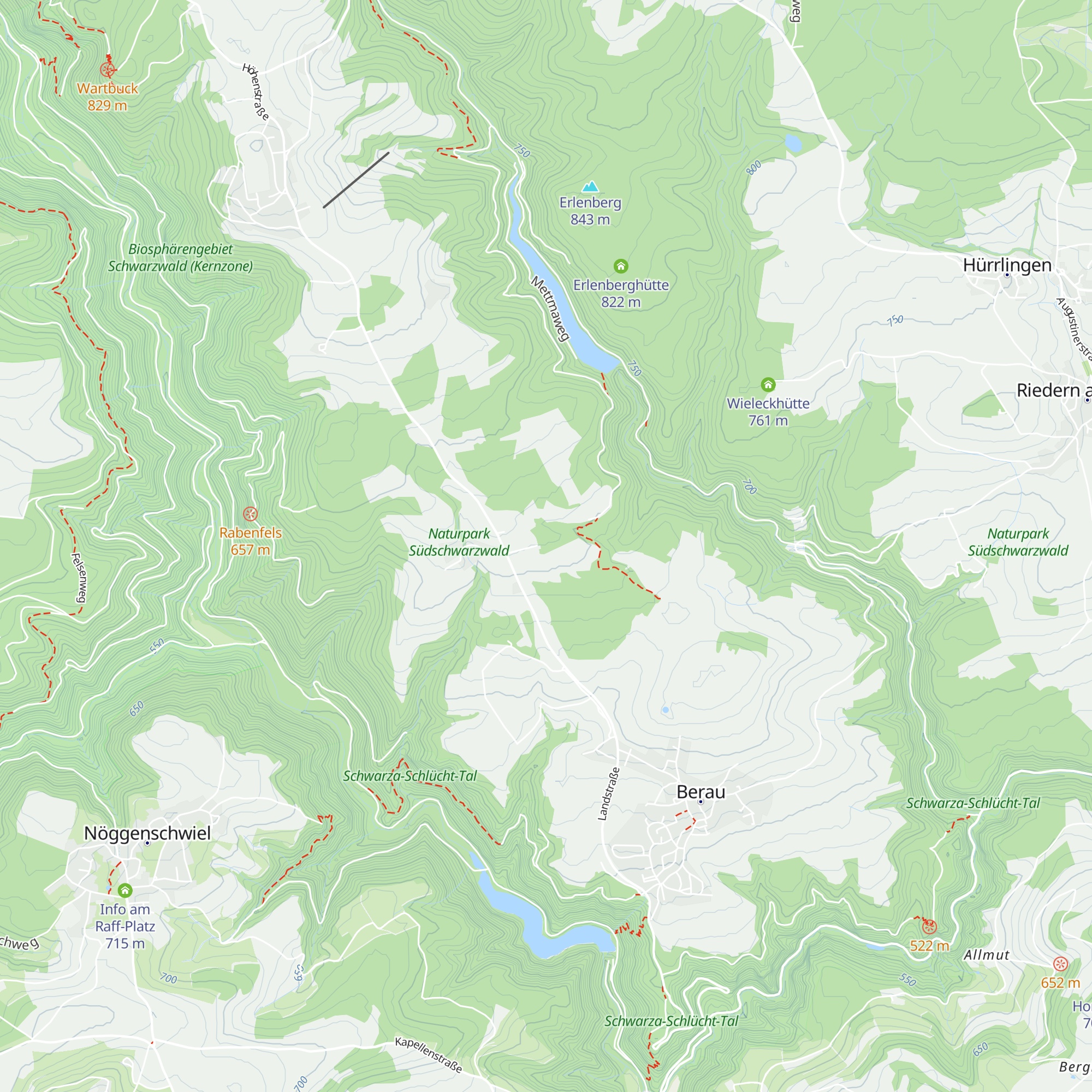 Eichstaudenhütte map