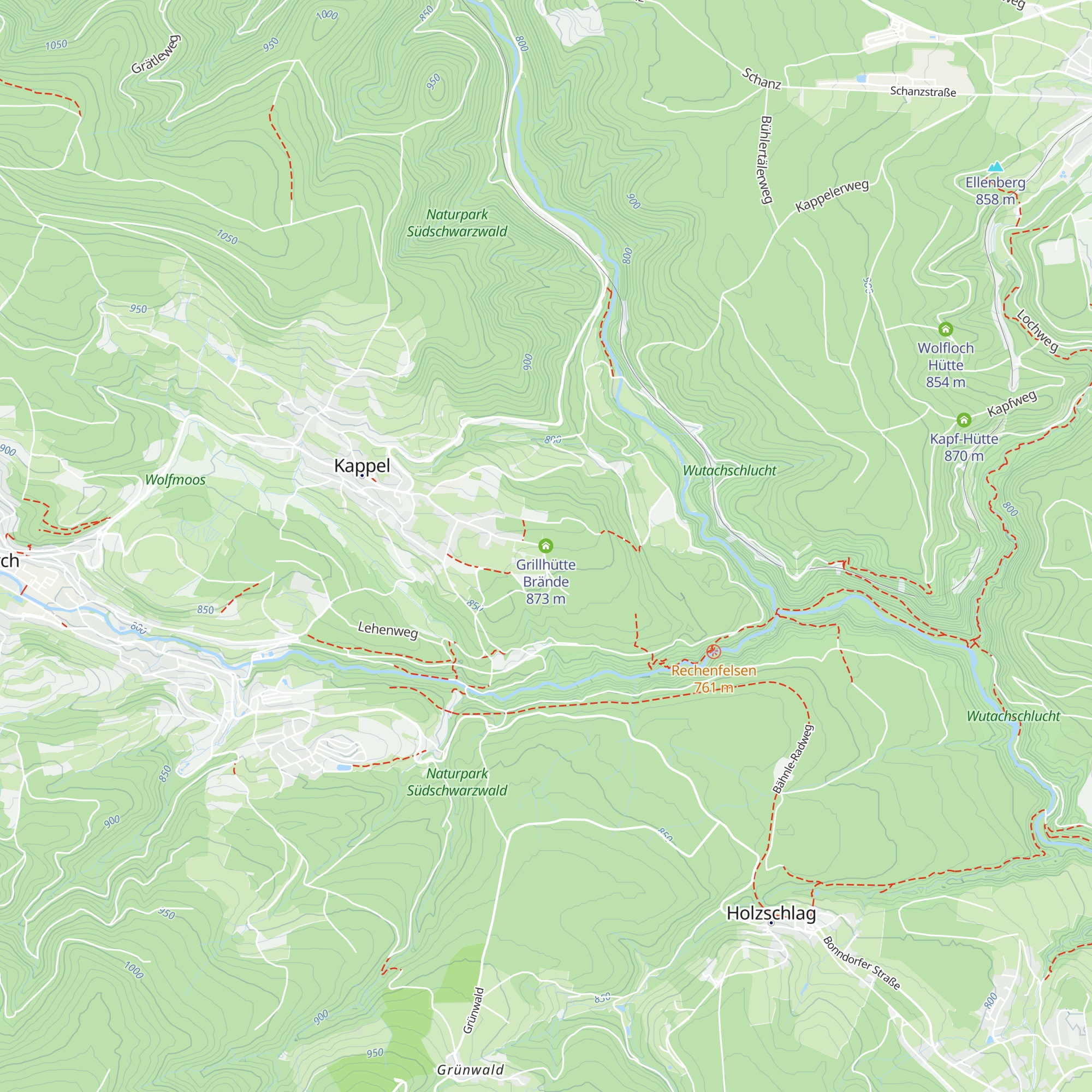 Grillhütte Brände map