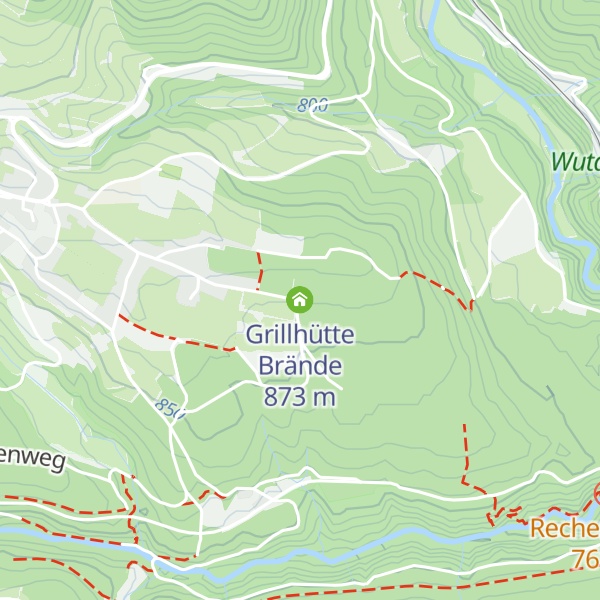 Map of Grillhütte Brände